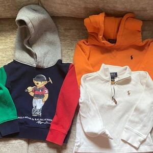 Polo by Ralph Lauren Kids' Colorful Hoodie Trio
